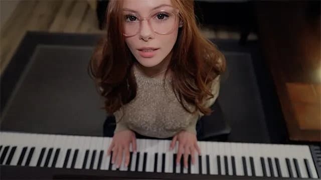 Music is Fun when a Student has no Panties | Piano Lessons | Sex with Teacher